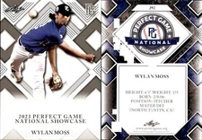 WYLAN MOSS Rookie 2023 Leaf Perfect Game National Showcase RC #292