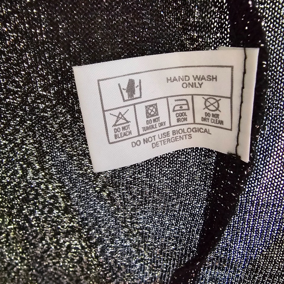 Vintage Masai Clothing Silver Glitter Jacket Sz 16 Shoulder Pads