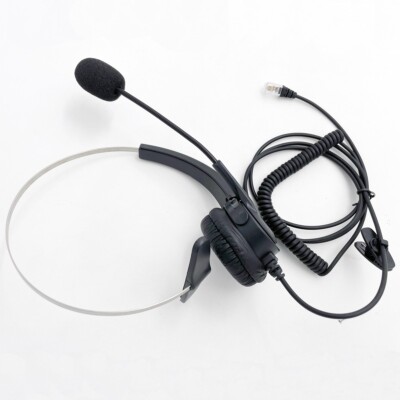 New T400 Headset For POLYCOM 300 301 335 500 600 601 & 650 telephone Black