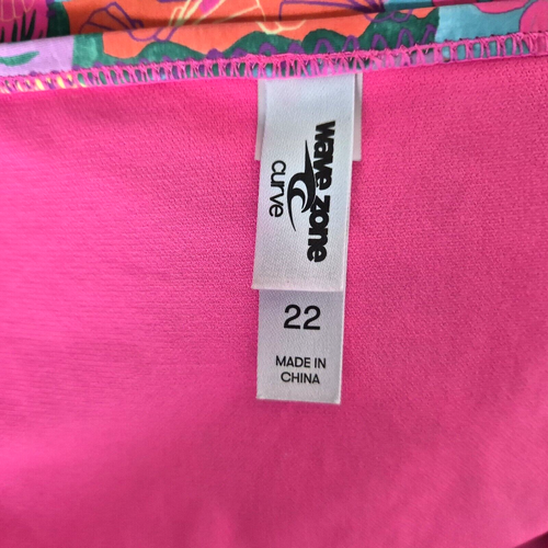 WAVE ZONE CURVE Size 20 Tankini (bottom 22) NWOT two piece bathers swimsuit - Picture 5 of 6