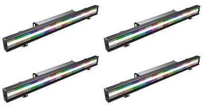 4) American DJ Jolt Bar FX2 SMD LED DMX Strobe/Blinder/Wash Up Effect Light Bars