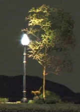 3 Woodland Scenics Just Plug Single Lamp Post Street Lights HO Scale JP5633