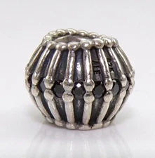 Authentic Pandora 790545czk Sterling Silver Show Stopper Black Charm FZZ