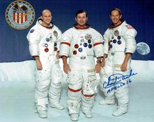 Charlie DUKE Apollo 16 LMP Astronaut Signed Autograph 10x8 Photo 6 + COA