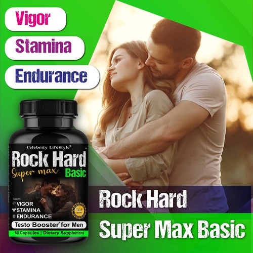 Max Strength Testosterone Booster for Men Energy Stamina & Vitality Support 60 C