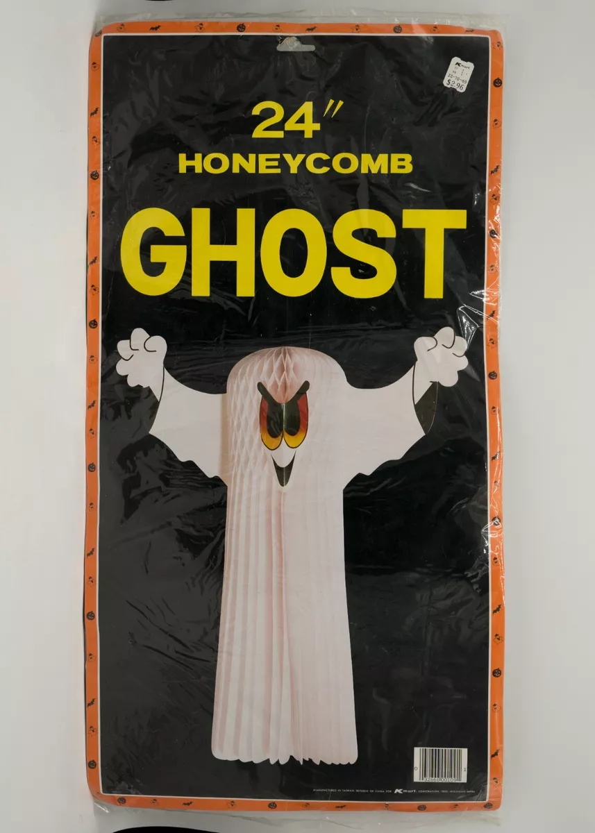 Vintage New 24” Hanging Honeycomb Ghost Halloween Decoration ...