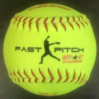 New 1 Dz. Champro 12'' Fastpitch Softball, USA Certified And Stamped, Model CSB8