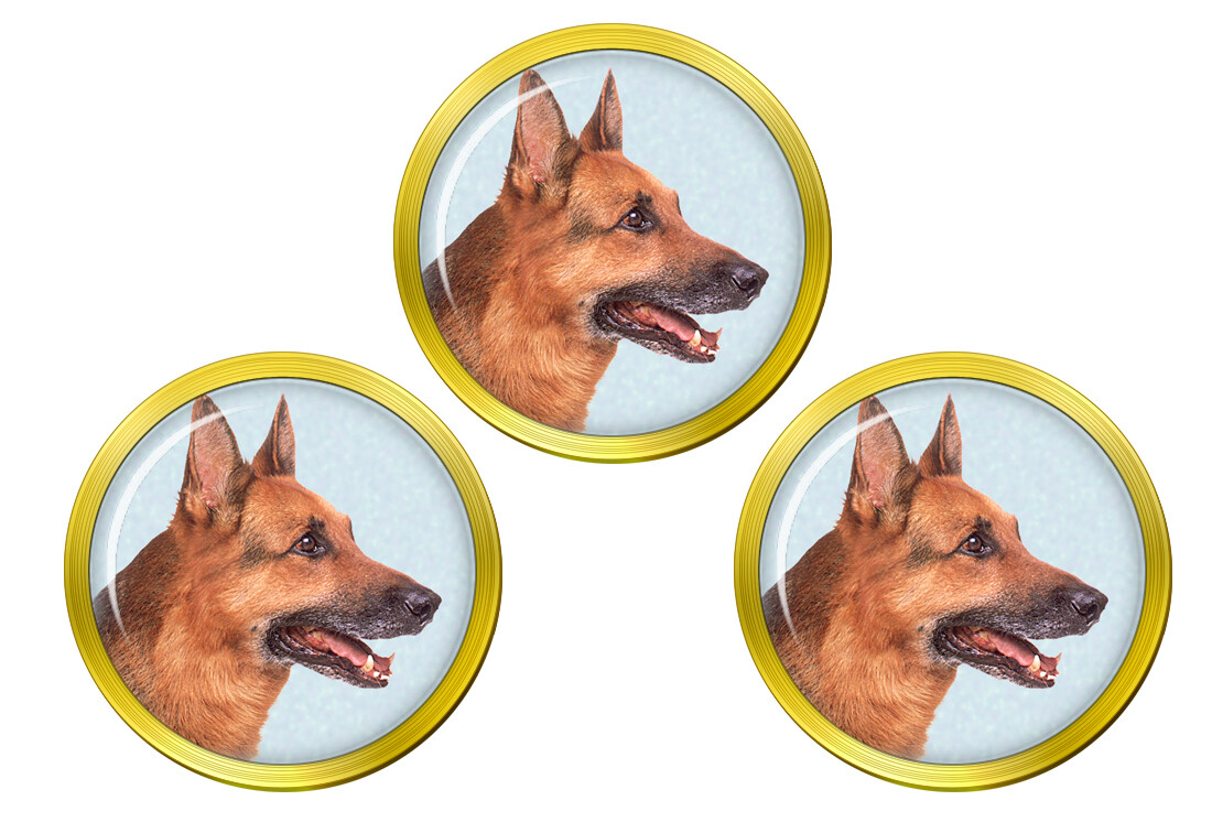 German Shepherd Golf Ball Markers