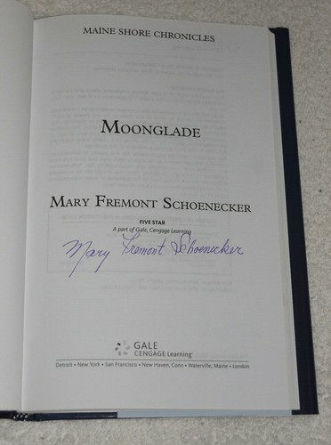 Moonglade, Maine Shore Chronicles by Mary Schoenecker (2010) SIGNED - Imagen 2 de 2