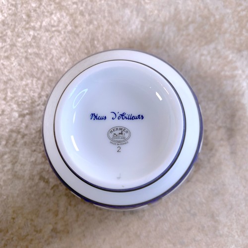Hermes Paris Bleus D'Ailleurs Bowl Cup No.2 Porcelain Tableware with Box - Picture 6 of 10