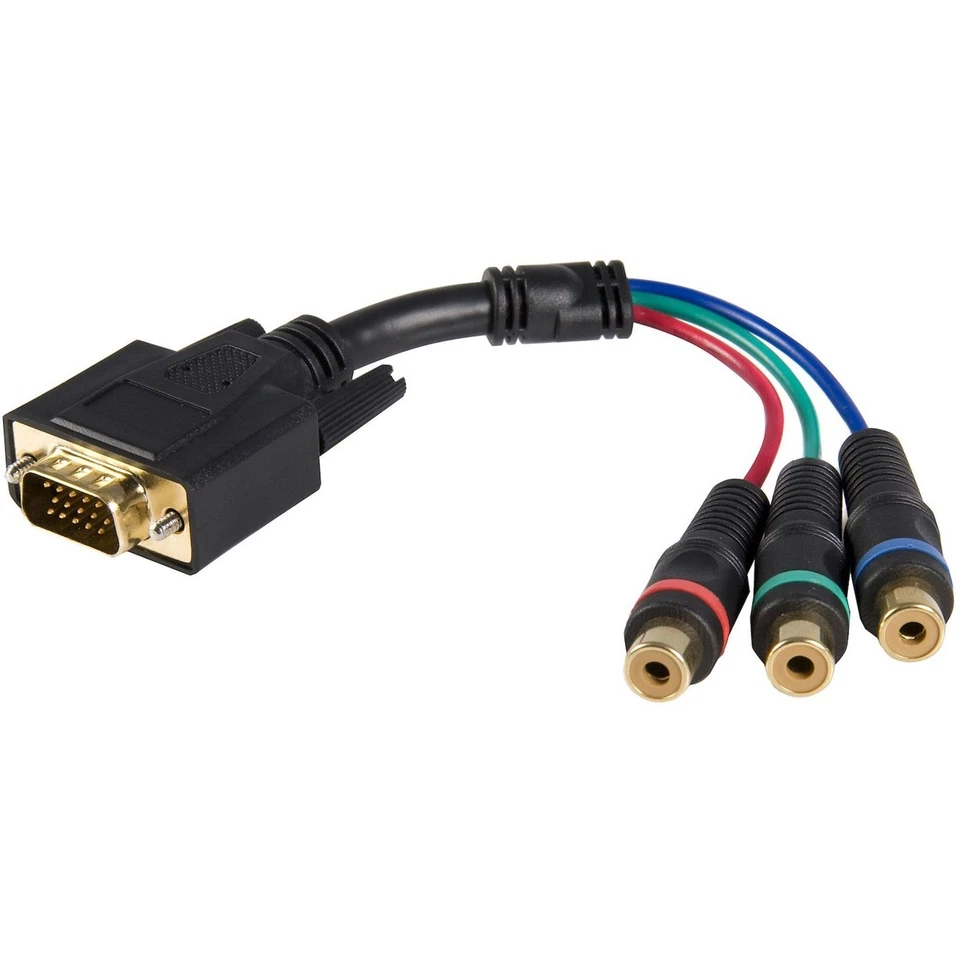 StarTech StarTech Cable adapter - RCA breakout - HD15 (m) - component (f) - 6in - Image 2 of 2