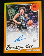 2025-26 Topps - 1980-81 Topps Basketball Autographs Jalen Wilson/25 #80B2-JW