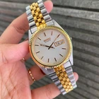 RARE Seiko President Quartz 7N43-8111 White Dial Two Tone 90s Vintage Watch Men
