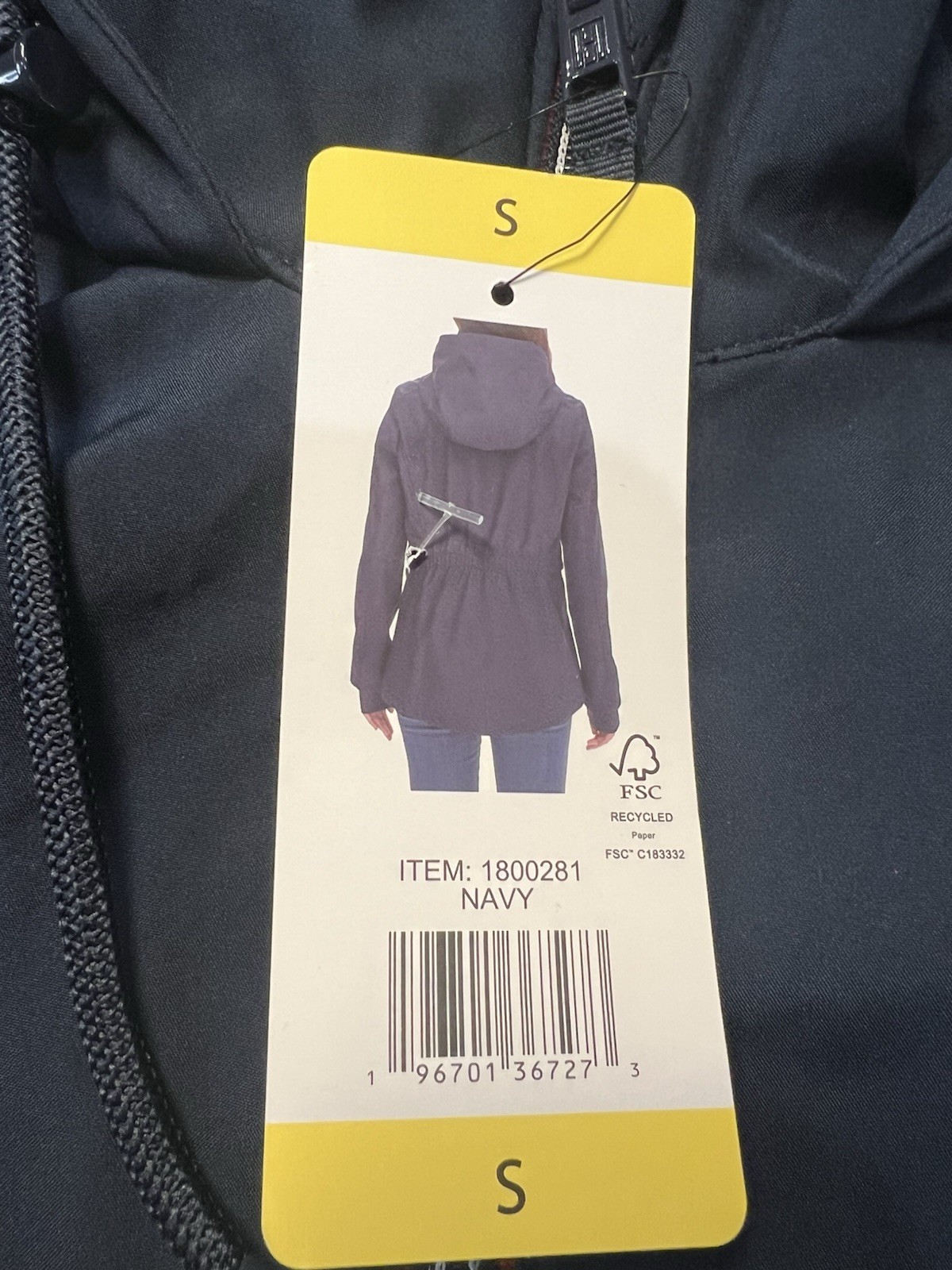 Tommy Hilfiger Women's Windbreaker Hooded Jacket Navy Size Small NWTs thumbnail 2