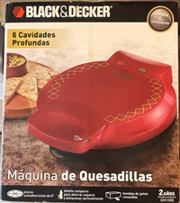 BLACK+DECKER QM1088 Quesadilla Maker Red Non-...