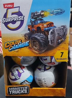 ZURU 5 Surprise Monster Truck Color Change FULL CASE 12X Brand New UNOPENED 12X