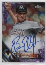 2016 Topps Chrome Rookie Purple Refractor 13/250 Brian Ellington #RA-BE Auto 2r5