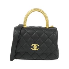 Chanel As2215 Calfskin Shoulder Bag Women Black One Size