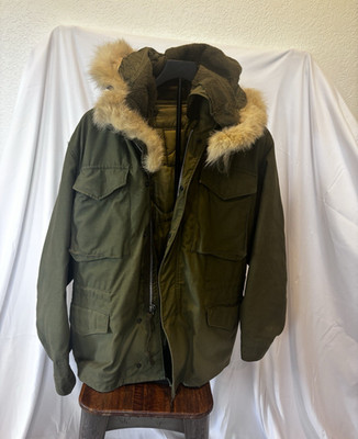 Vintage 1971 Alpha Industries Cold Weather Field Coat Parka Small Regular USA