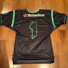 Vintage Hockey Football Heineken Promotion Jersey XL #1 Beer