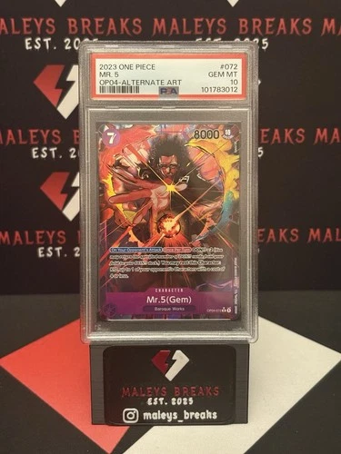 2023 One Piece OP04-Kingdoms of Intrigue Mr. 5 Alternate Art 072