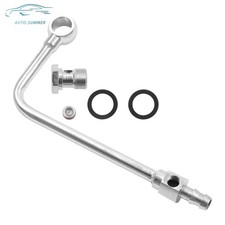 Chrome Steel Silver 8126 Fuel Line W 38 Barbed End Inlet Wo Fuel Filter