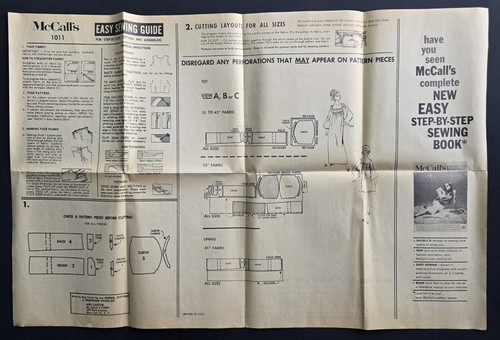 McCalls NY Designers Collection 1967 Dress Pattern N1011 Rudi Gernreich Size 16 - Picture 7 of 10