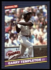 Garry Templeton 1986 Leaf #133 Padres MLB READ FREE SHIPPING AutographDen