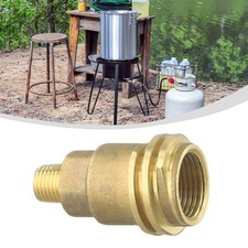 Propane Gas Connector Adapter With 1/4 Inch Male Pipe Thread Easy Connection