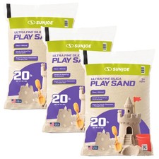 Sun Joe Ultra Fine Silica Play Sand, Sandboxes  Sensory Tables, 20 lbs, 3 Pack