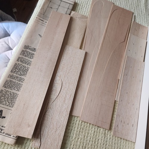 VINTAGE MIDWEST SNIFFER WOOD AIRPLANE KIT #SN 301 UNASSEMBLED - Picture 8 of 9