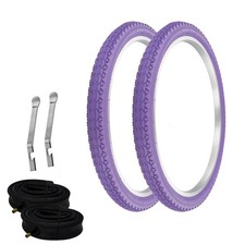 Pro Tires 24 X 2.125 Purple P-123a W Heavyduty Tubes Tire Levers Pro Tires 24 X 2.125 Purple P-123a W Heavyduty Tubes Tire Levers