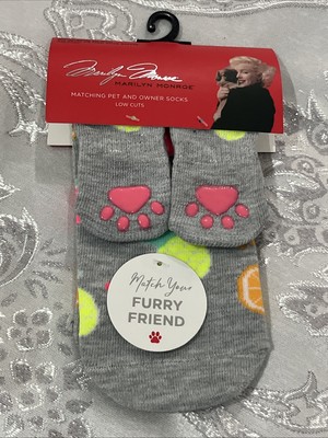Marilyn Monroe Matching Pet & Owner Low Cut Socks Womens O/S Small Dog Fruit
