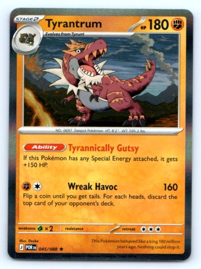 Tyrantrum 045/088 ~ Holo English Near Mint