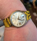 Vintage 1965 Men's Seiko Seikomatic-R 8305-9010 30 Jewels Gold Plated Watch