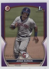 2023 Bowman Prospects Purple 190/250 Jorge Burgos #BP-98 1b9b