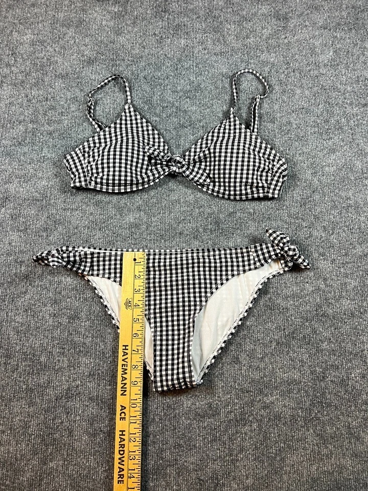 Gingham Black And White Bikini Boho - Image 3 of 4