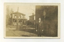 Vintage c1915 Real Photo Postcard Home Residence Alliance Ohio antique RPPC