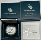 John Tyler US Presidential Medal - 1 Troy Oz .999 Fine Silver- OGP COA