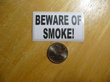Beware Of Smoke Sticker Decal 1 - 50 Bulk Pack Funny Diesel Smoking