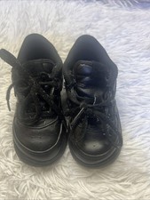 Nike Air Force 1 Low TD Size 7C Triple Black 314194-009 Toddler Sneakers Shoes