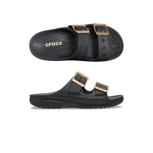 Crocs Women's Metallic Buckle Saturday Sandal
Opens in a new window or tab
