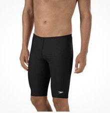 Speedo Endurance Swim Jammer Shorts 30 Mens Black Beach Water Polo Logo Olympic
