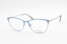 NEW GUESS GU 2755 085 BLUE SILVER AUTHENTIC EYEGLASSES 53-15