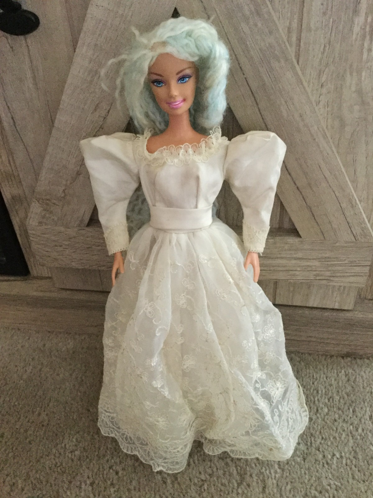 1986 Mattel Barbie Romantic Wedding Bride #3102 Barbie Doll Dress Gown Only