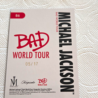 Michael Jackson BAD World Tour Keepsake Premiere Edition Photo Card 05/17 #86