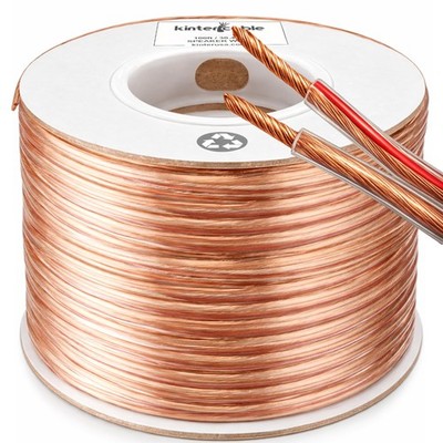 100FT 12 Gauge Speaker Wire Stereo Audio Cable 2 Conductor for Home Theater