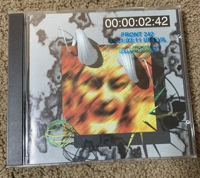 06:21:03:11 Up Evil by Front 242 (CD, 1993) Hype Sticker!