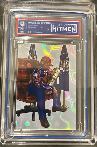 “The Case Hitmen” Donald Trump MAGA - Tarjeta de traje UNO DE UNO (rendición Kobe)