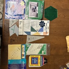 Lot of 13 Vintage templates by Easy Quilting EZ international Yours Truly etc